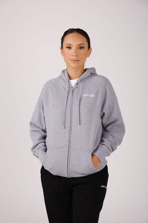 
                  
                    Load image into Gallery viewer, BOYFRIEND ZIP HOODIE GREY MARLE
                  
                