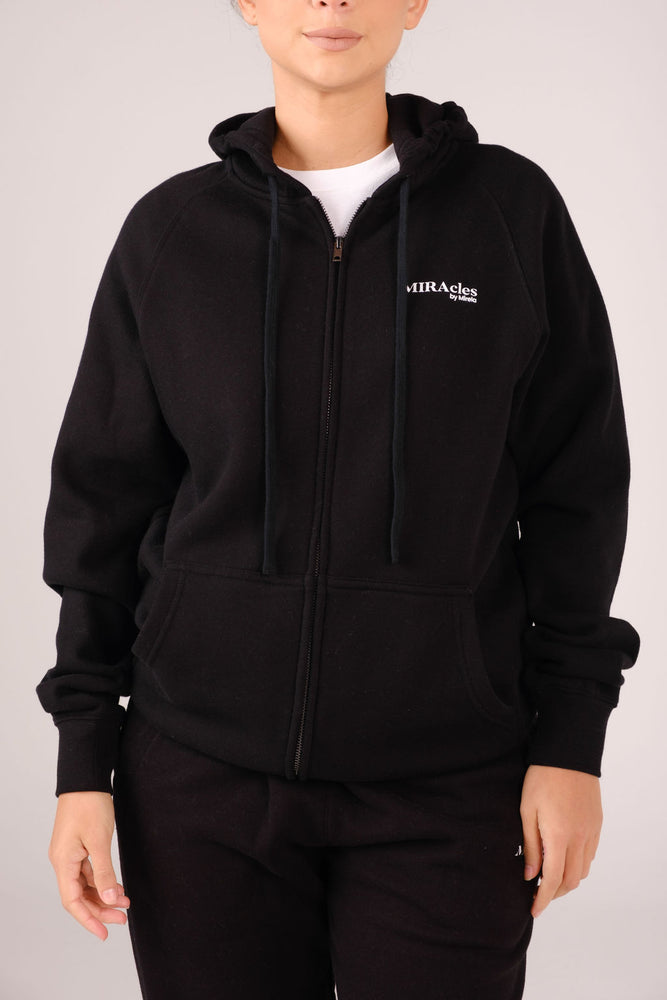 
                  
                    Load image into Gallery viewer, BOYFRIEND ZIP HOODIE BLACK
                  
                